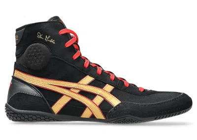 Pre-owned Asics Men's  Dan Gable Evo 3 Sneakers In Black/pure Gold In Multi