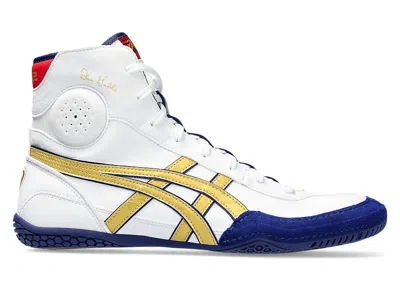 Pre-owned Asics Men's  Dan Gable Evo 3 Sneakers In White/rich Gold
