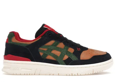 Pre-owned Asics Men's  Ex89 Kith Kithmas Outdoor Sneakers In Navy Blue/green/light Brown In Multi