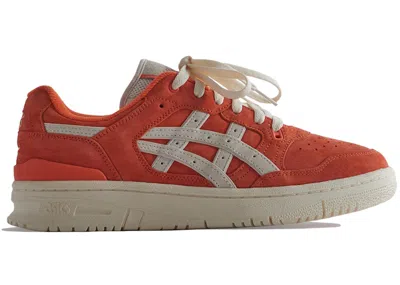 Pre-owned Asics Men's  Ex89 Kith Sneakers In Orange/cream In Multi