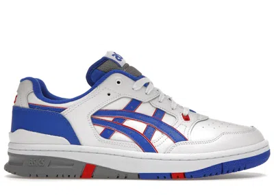 Pre-owned Asics Men's  Ex89 New York Knicks Sneakers In White/illusion Blue In Multi