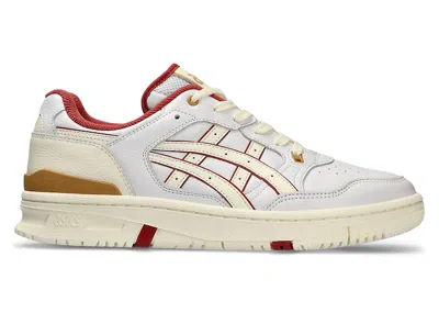 Pre-owned Asics Men's  Ex89 Sneakers In White/burnt Red In Multi