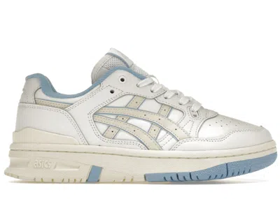 Pre-owned Asics Men's  Ex89 Sneakers In White/cream/light Blue