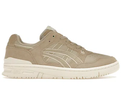 Pre-owned Asics Men's  Ex89 Suede Sneakers In Tan/feather Grey