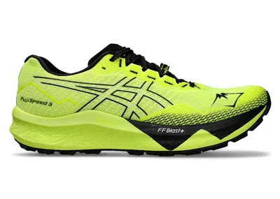 Pre-owned Asics Men's  Fujispeed 3 Sneakers In Safety Yellow/black