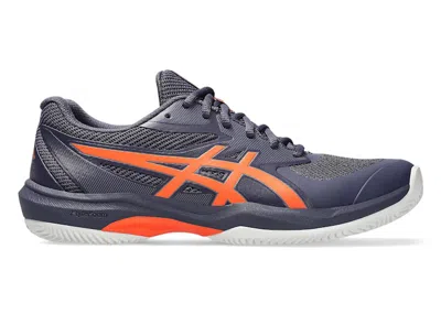 Pre-owned Asics Men's  Game Ff Clay/oc Sneakers In Indigo Fog/nova Orange