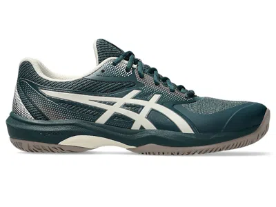 Pre-owned Asics Men's  Game Ff Pickleball Sneakers In Saxon Green/birch