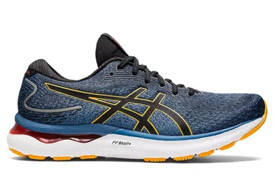 Pre-owned Asics Men's  Gel Nimbus 24 Blue Sneakers In Azure/amber In Multi