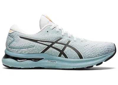 Pre-owned Asics Men's  Gel Nimbus 24 Sneakers In Light Steel/white