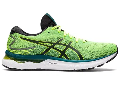 Pre-owned Asics Men's  Gel Nimbus 24 Sneakers In Safety Yellow/black