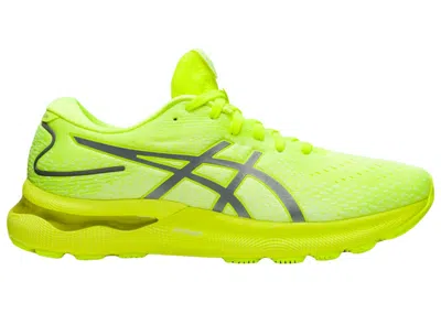 Pre-owned Asics Men's  Gel Nimbus 24 Sneakers In Safety Yellow/black In Multi