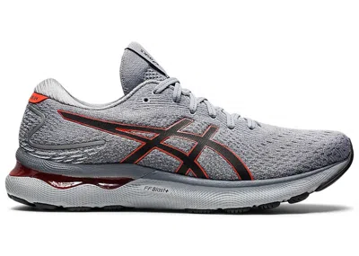 Pre-owned Asics Men's  Gel Nimbus 24 Sneakers In Sheet Rock/cherry Tomato In Multi