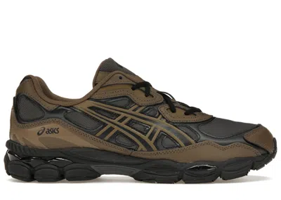 Pre-owned Asics Men's  Gel Nyc Sneakers In Dark Sepia/clay Canyon In Brown