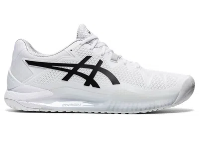 Pre-owned Asics Men's  Gel Resolution 8 Sneakers In White/black In Multi