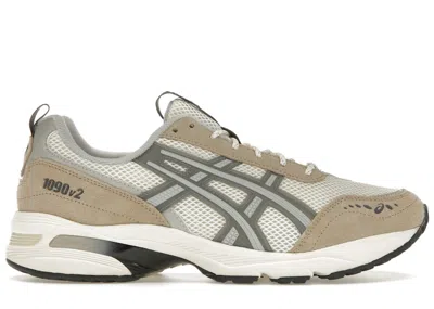 Pre-owned Asics Men's  Gel1090v2 Sneakers In Cream/clay Grey