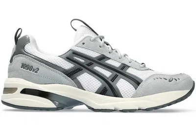 Pre-owned Asics Men's  Gel1090v2 Sneakers In White/steel Grey In Multi