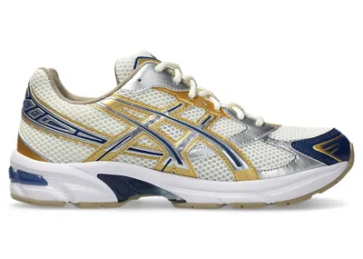 Pre-owned Asics Men's  Gel1130 Blue Sneakers In Cream/pure Silver/gold In Multi