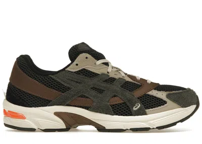 Pre-owned Asics Men's  Gel1130 Mkii Hal Studio Forest Sneakers In Dark Green/off White/orange