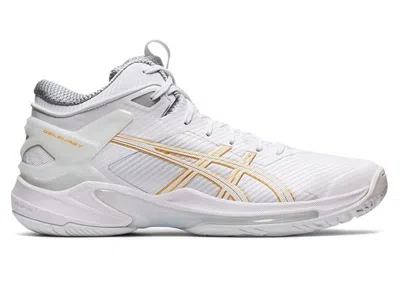 Pre-owned Asics Men's  Gelburst 24 Sneakers In White/gold