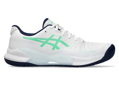 Pre-owned Asics Men's  Gelchallenger 14 Sneakers In White/new Leaf