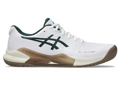 Pre-owned Asics Men's  Gelchallenger 14 Sneakers In White/saxon Green In Multi