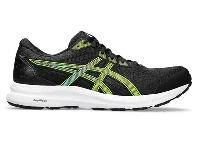 Pre-owned Asics Men's  Gelcontend 8 Sneakers In Black/electric Lime