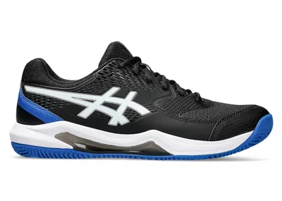 Pre-owned Asics Men's  Geldedicate 8 Clay Sneakers In Black/tuna Blue In Multi