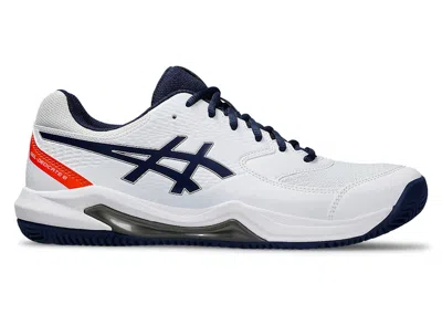 Pre-owned Asics Men's  Geldedicate 8 Clay Sneakers In White/blue Expanse In Multi