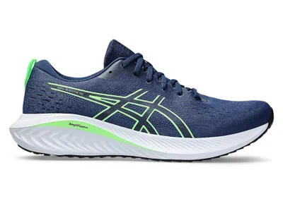 Pre-owned Asics Men's  Gelexcite 10 Sneakers In Blue Expanse/lime Burst