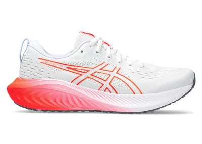 Pre-owned Asics Men's  Gelexcite 10 Sneakers In White/sunrise Red
