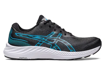 Pre-owned Asics Men's  Gelexcite 9 Sneakers In Black/island Blue