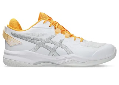 Pre-owned Asics Men's  Gelfastblaze Sneakers In White/pure Silver