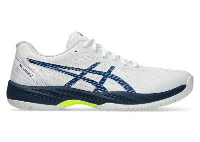 Pre-owned Asics Men's  Gelgame 9 Sneakers In White/mako Blue