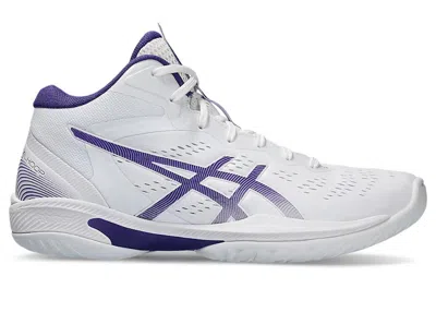 Pre-owned Asics Men's  Gelhoop V16 Sneakers In White/gentry Purple