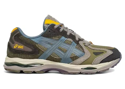 Pre-owned Asics Men's  Gelk1011 Sneaker Politics Live Oak Sneakers In Green/grey/blue In Multi