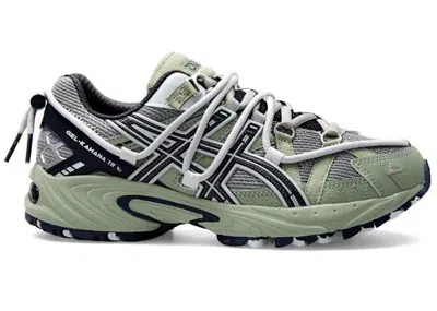 Pre-owned Asics Men's  Gelkahana Tr V2 Light Green Pure Grey Sneakers In Lichen Green/graphite Grey In Multi