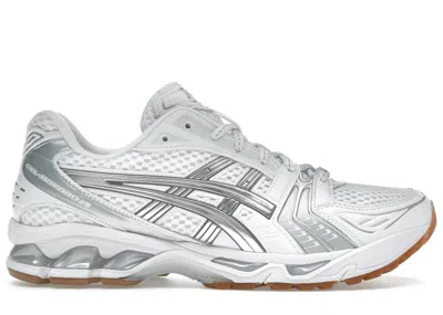 Pre-owned Asics Men's  Gelkayano 14 A.p.c. Sneakers In White/pure Silver