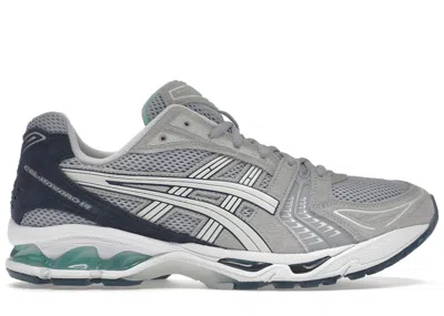 Pre-owned Asics Men's  Gelkayano 14 Aqua Sneakers In Piedmont Grey/white In Multi