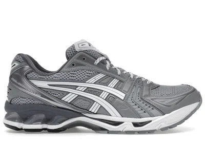 Pre-owned Asics Men's  Gelkayano 14 Beauty & Youth Sneakers In Metallic Silver/grey/white In Multi