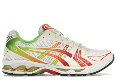 Pre-owned Asics Men's  Gelkayano 14 Concepts Out Of Office Sneakers In Cannoli Cream/poinciana