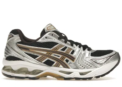 Pre-owned Asics Men's  Gelkayano 14 Silver Sneakers In Black/coffee