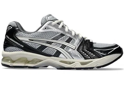 Pre-owned Asics Men's  Gelkayano 14 Silver Sneakers In Black/glacier Grey