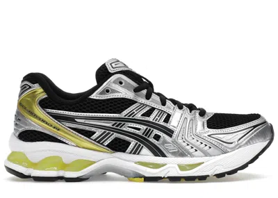 Pre-owned Asics Men's  Gelkayano 14 Sneakers In Black/lemon Spark In Multi