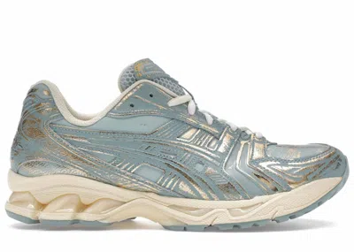 Pre-owned Asics Men's  Gelkayano 14 Sneakers In Pure Gold/cold Moss
