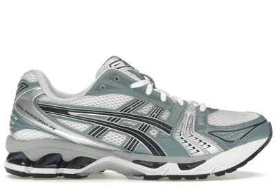 Pre-owned Asics Men's  Gelkayano 14 Sneakers In White/fjord Grey