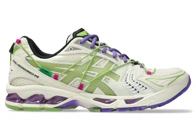 Pre-owned Asics Men's  Gelkayano 14 Zutomayo Sneakers In White/green In Multi