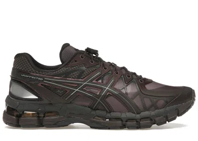 Pre-owned Asics Men's  Gelkayano 20 Unaffected Umber Mud Sneakers In Dark Cherry/black In Multi