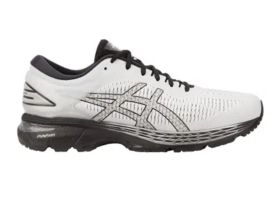 Pre-owned Asics Men's  Gelkayano 25 Sneakers In White/glacier Gray/black