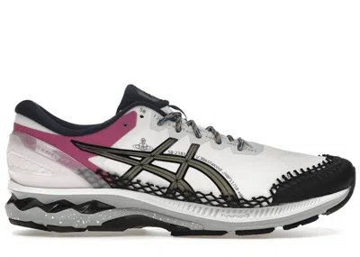 Pre-owned Asics Men's  Gelkayano 27 Vivienne Westwood Sneakers In White/lichen Rock In Multi