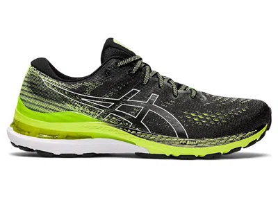 Pre-owned Asics Men's  Gelkayano 28 Sneakers In Black/hazard Green